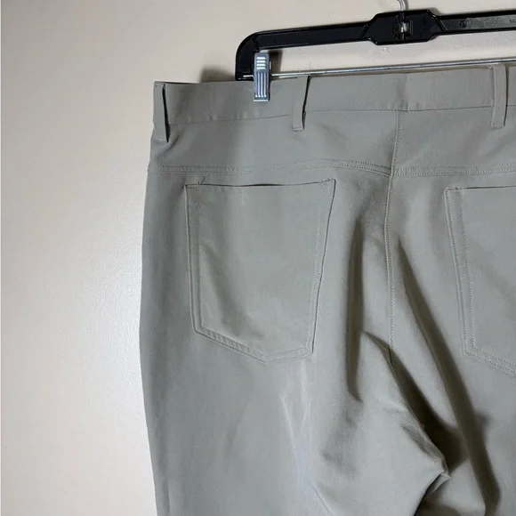Public Rec Pants Mens 40x30 Khaki Stretch Golf Performance Casual Chino - Picture 7 of 14